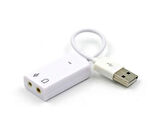 USB Kablolu Ses Kartı 7.1 Sound Çevirici Dönüştürücü, 3.5mm jak girişli,
