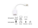 USB Kablolu Ses Kartı 7.1 Sound Çevirici Dönüştürücü, 3.5mm jak girişli,
