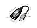 Usb Extrender, 50 Metre Rj45, Usb Uzatma Kablosu, Cat5 – Cat6 uyumlu,
