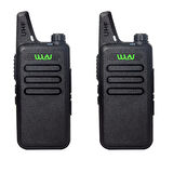 Wln PMR446, açık alanda 15 KM, gelişmiş şarj edilebilir, lisanssız telsiz, geniş menzilli, masa şarj cihazı ve kulaklık, 2'li paket