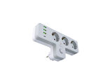 Anahtarlı Topraklı Priz Adaptörü, 3 SOKETLİ 3xUSB 2.4A, 1xTYPE-C 20 watt, AKIM KORUMALI PRİZ, 10 A, 2500 W, Duvar Fişi, USB Fişi, USB C Bağlantı Noktalı, Hızlı Şarj,
