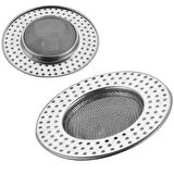 Paslanmaz Çelik Duş Lavabo Süzgeci, Büyük Boy, 9 cm,