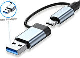 Type-C 7in1 Usb 3.0 Hub, USB/Type-c To USB A, USB C Macbook uyumlu Çevirici,
