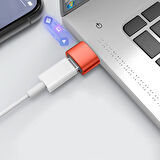 Erkek USB 3.0 TO Dişi Type-C OTG, Ara Aparat, 10 Amper, Data - Şarj Kablosu, Çevirici Dönüştürücü,