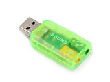 5.1 USB Stereo Ses Adaptörü , Harici Ses Kartı, PC ve Dizüstü Bilgisayar için 3D USB Ses Adaptörü,