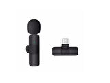 K8 Kablosuz TYPE-C Vlogger Yaka Mikrofonu ,Cep Telefonu İçin Gürültü Önleyici, Profesyonel Dış Mekan Mikrofonu, USB C Girişli Canlı Yayın Youtuber Kablosuz