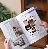 Kitap Okuma Ayracı Silikon, Mavi, 1 Adet,