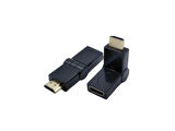 HDMI erkek dişi döner adaptör, Erkek Dişi L Tip Ara Oynar Başlık,