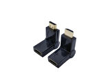HDMI erkek dişi döner adaptör, Erkek Dişi L Tip Ara Oynar Başlık,