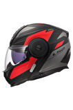 SCOPE 2 DURIA MAT SİYAH-KIRMIZI KASK