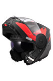 SCOPE 2 DURIA MAT SİYAH-KIRMIZI KASK