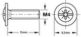Çekmece Kulp Civatası 4*15mm
