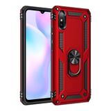 Redmi 9A Kılıf Sofya Yüzüklü Kapak - Kırmızı