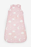 Next Baby 100 Pamuklu Pembe Bulut Desenli  Torba Uyku Tulumu