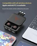 OnePlus Nord 3 Uyumlu M88 Powerbankli Ledli Bluetooth Kulaklık