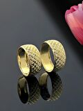 Aynalı Bakla Unisex 8 mm 14 Ayar Altın Alyans Yüzük