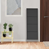 4 lü Siyah Metal Ayakkabılık