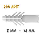 Made Standart Plastik Dübel - No: 8 - 200 Adet