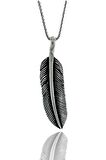 Dream Catcher Kartal Tüy  60 cm Zincir 925 Gümüş Kolye