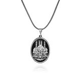 Ayasofya Camii İşlemeli 60 cm 925 Gümüş Kolye