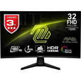 MSI 31.5 MAG 32C6 CURVED 1500R VA 2560X1440 (FHD) 16:9 180HZ 1MS FREESYNC PREMIUM GAMING MONITOR