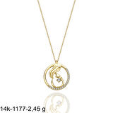 Yenidoğan Bebek Hamile Anne 14 Ayar Altın Kolye