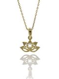 Minik Lotus Çiçeği 14 Ayar Altın Kolye