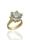 9.00 Carat Büyük Tek Taş Altın Yüzük