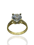 1.50 Carat Zirkon Tektaş 14 Ayar Altın Yüzük