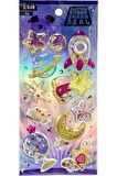 Shining magic model-13 glitter kabartma şeffaf telefon tablet çocuk sticker etiket çıkartma