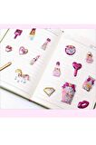 Shining magic model-13 glitter kabartma şeffaf telefon tablet çocuk sticker etiket çıkartma