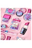 Shining magic model-8 glitter kabartma şeffaf telefon tablet çocuk sticker etiket çıkartma