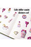Shining magic model-5 glitter kabartma şeffaf telefon tablet çocuk sticker etiket çıkartma