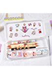 Shining magic model-5 glitter kabartma şeffaf telefon tablet çocuk sticker etiket çıkartma