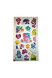 Kabartmalı Cute care bears model-6 çocuk kız erkek laptop tablet çanta etiket çıkartma sticker