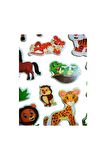 Kabartmalı Puffy model-1 hayvan safari maymun fil çocuk etiket çıkartma etiket