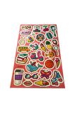 20x13cm Orta Boy graffiti vintage trend model-8 çocuk genç çıkartma telefon tablet etiket sticker