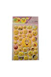 20 X13cm Orta Boy emoji gülen yüz Puffy genç çocuk kız erkek etiket çıkartma sticker