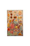 20x13cm Orta Boy graffiti vintage trend model-1 çocuk genç çıkartma telefon tablet etiket sticker
