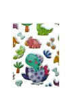20 X13cm Orta Boy dinozor-2 Kabartmalı Puffy çocuk kız erkek etiket çıkartma sticker