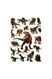 20 X13cm Orta Boy dinozor Kabartmalı Puffy çocuk kız erkek etiket çıkartma sticker