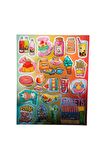 20x25cm Büyük Boy graffiti vintage trend model-7 çocuk genç çıkartma telefon tablet etiket sticker