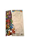 28,5 X13 cm Büyük Boy dinozor-2 kabartmalı Puffy boyamalı etiket çıkartma sticker