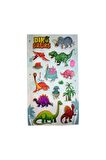 Kabartma Dinozor-3 puffy çocuk kız erkek defter tablet telefon dekoratif etiket çıkartma sticker