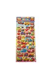 28,5 X13 cm Büyük Boy araçlar otobüs uçak itfaiye kabartmalı Puffy boyamalı etiket çıkartma sticker