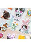 CATS kediler Kabartmalı puffy model-6 çocuk kız erkek etiket çıkartma sticker