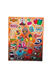 20x25cm Büyük Boy graffiti vintage trend model-8 çocuk genç çıkartma telefon tablet etiket sticker