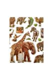 20 X13cm Orta Boy zürafa ayı aslan hayvan Kabartmalı Puffy çocuk kız erkek etiket çıkartma sticker