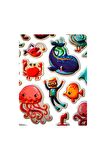 25x20 cm Büyük Boy Kabartmalı model-6 çocuk genç çıkartma telefon tablet etiket sticker