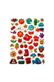25x20 cm Büyük Boy Kabartmalı model-16 çocuk genç çıkartma telefon tablet etiket sticker
